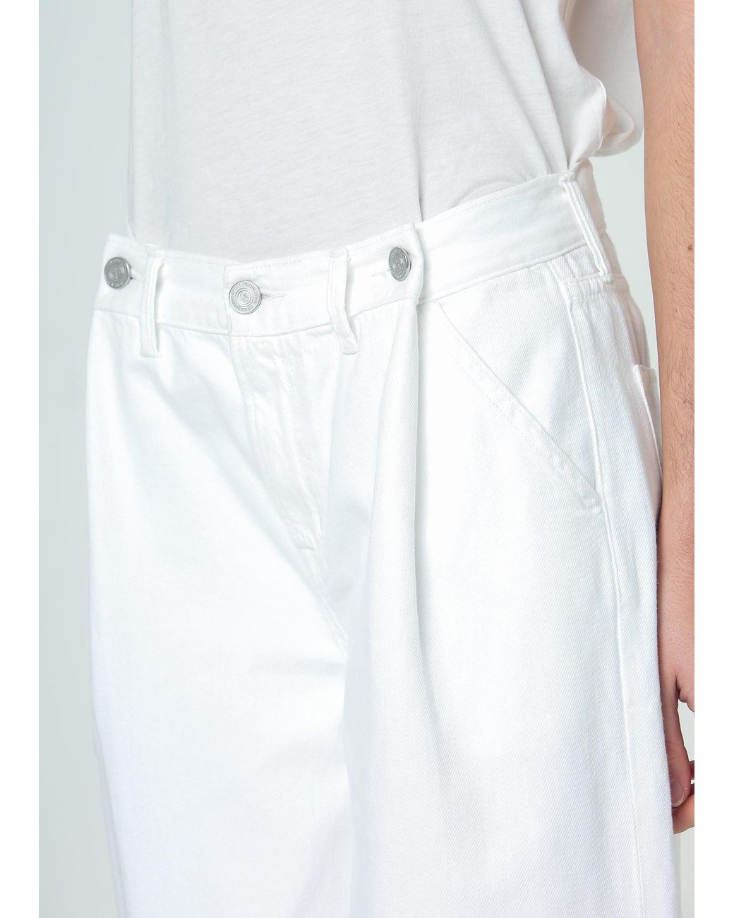 NOEND White Adeline Cropped Barrel