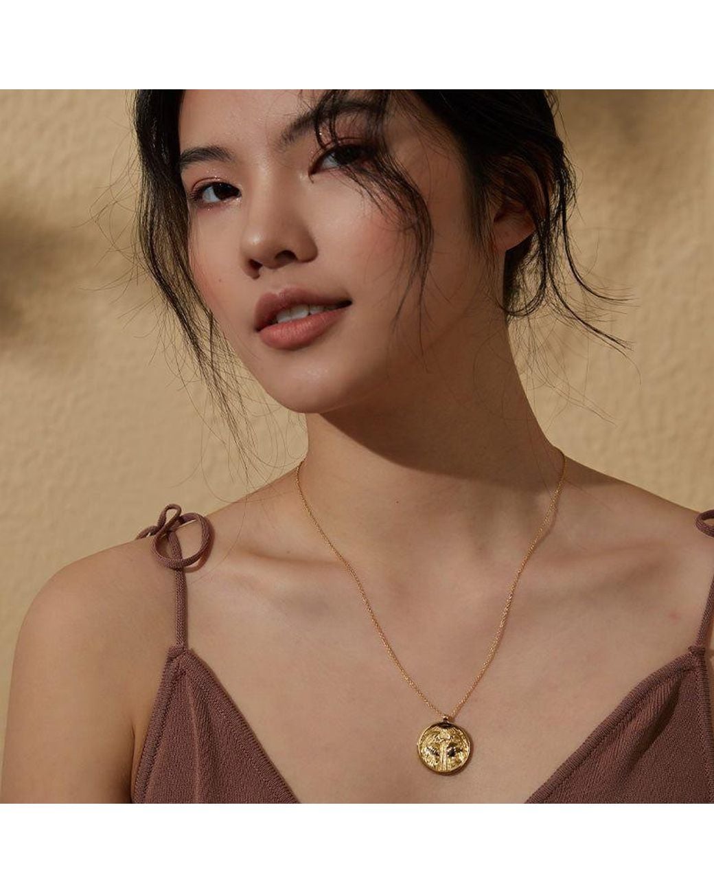 Aurozia Metallic Tarot The Lovers Necklace