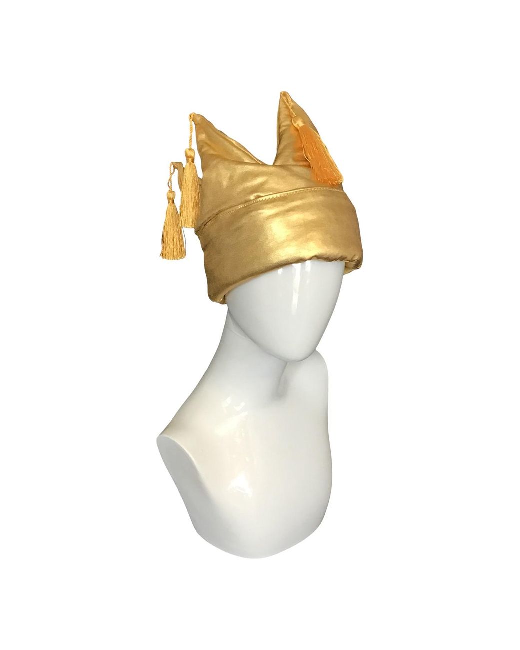 Romer Millinery Yellow Royal Toque Puffer Crown
