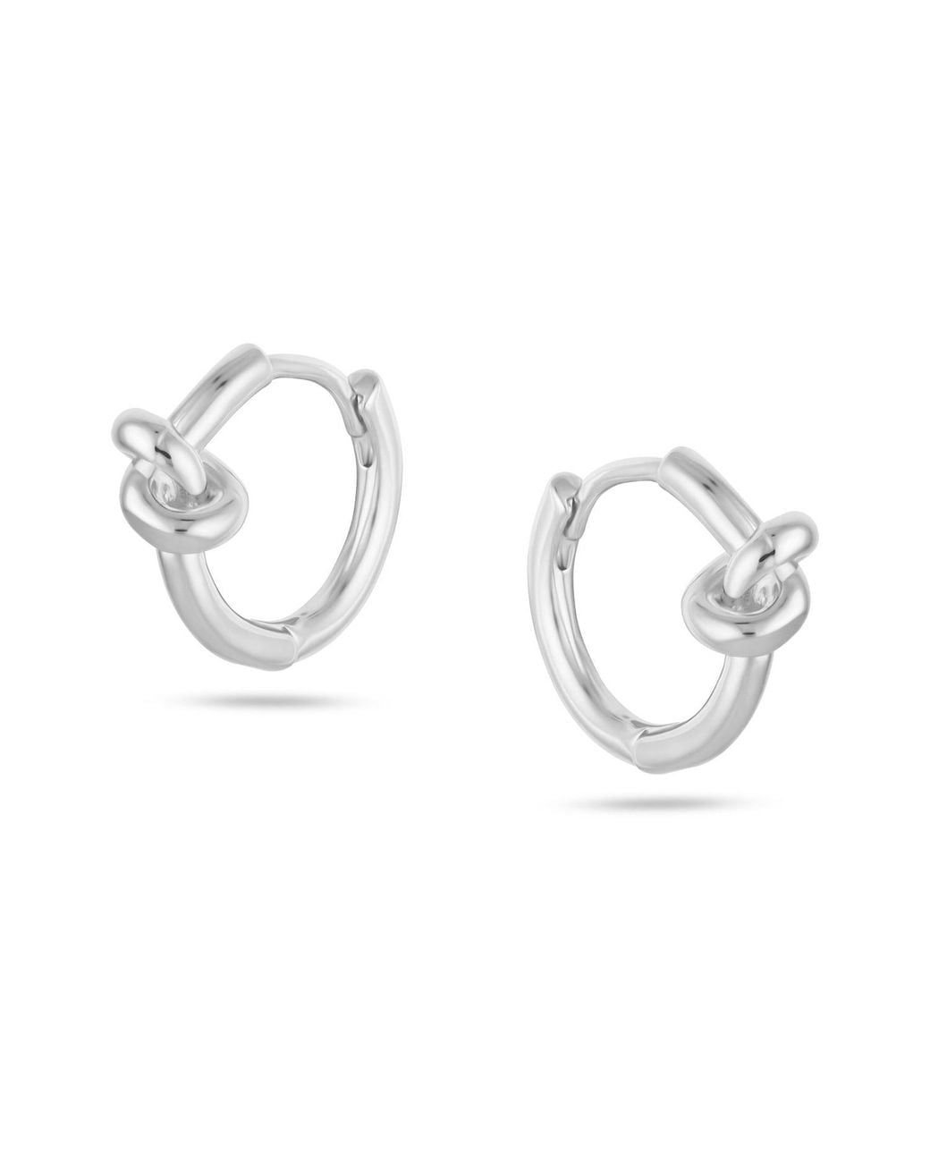 Arctic Fox & Co. Metallic Knots Hoop Earrings