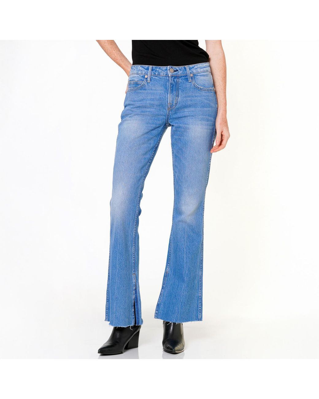 NOEND Blue Grace Mid Rise Flare