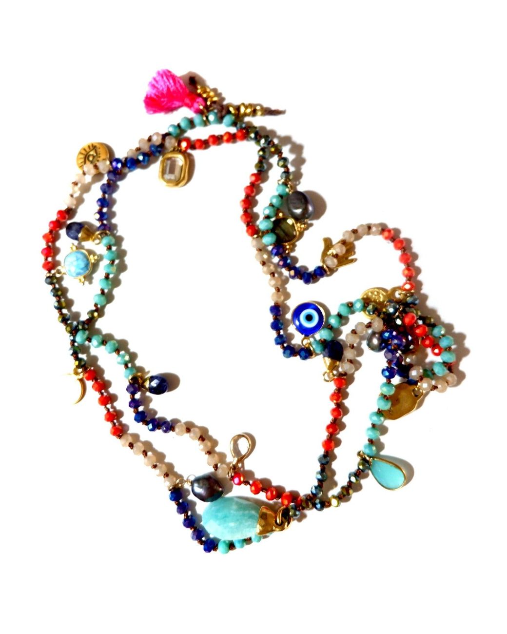 Persia Dona Jewelry Blue Casablanca Gemstone Necklace
