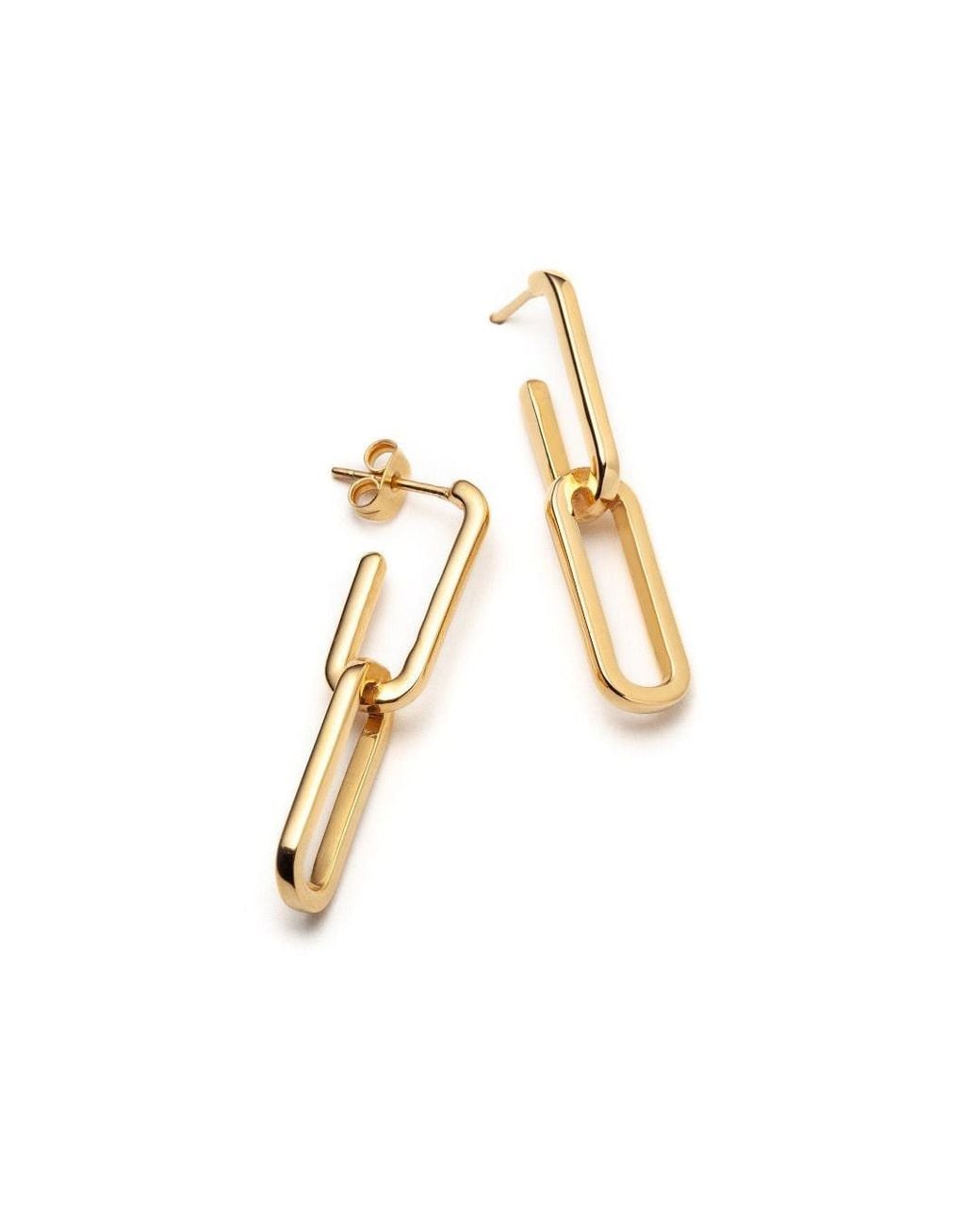 With Love Darling Metallic Mia Two Link Earrings