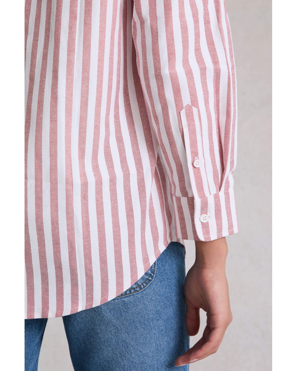 Hay Life Pink Yapp Stripe Shirt Cherry
