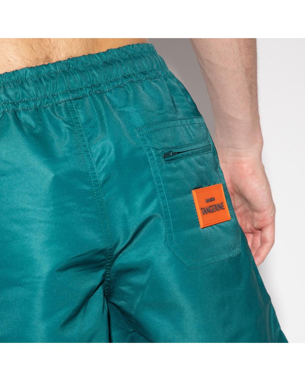 Maison Tangerine Blue Basil Swim Shorts for men