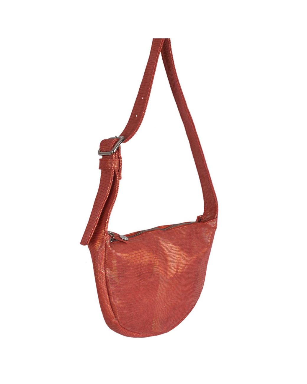 Owen Barry Red Leather Sling Bag Jupiter