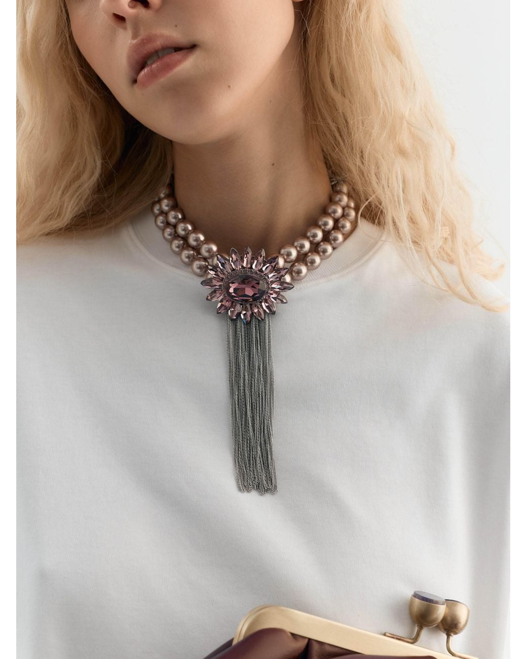Sita Nevado White Pili Necklace