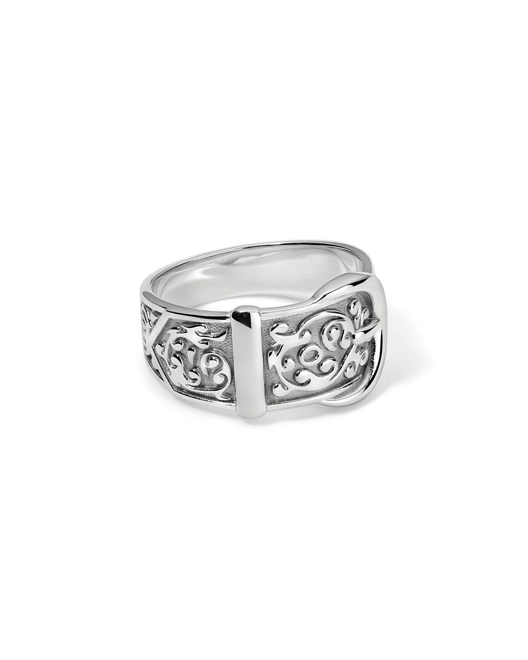 Déclarer White Victorian Buckle Ring