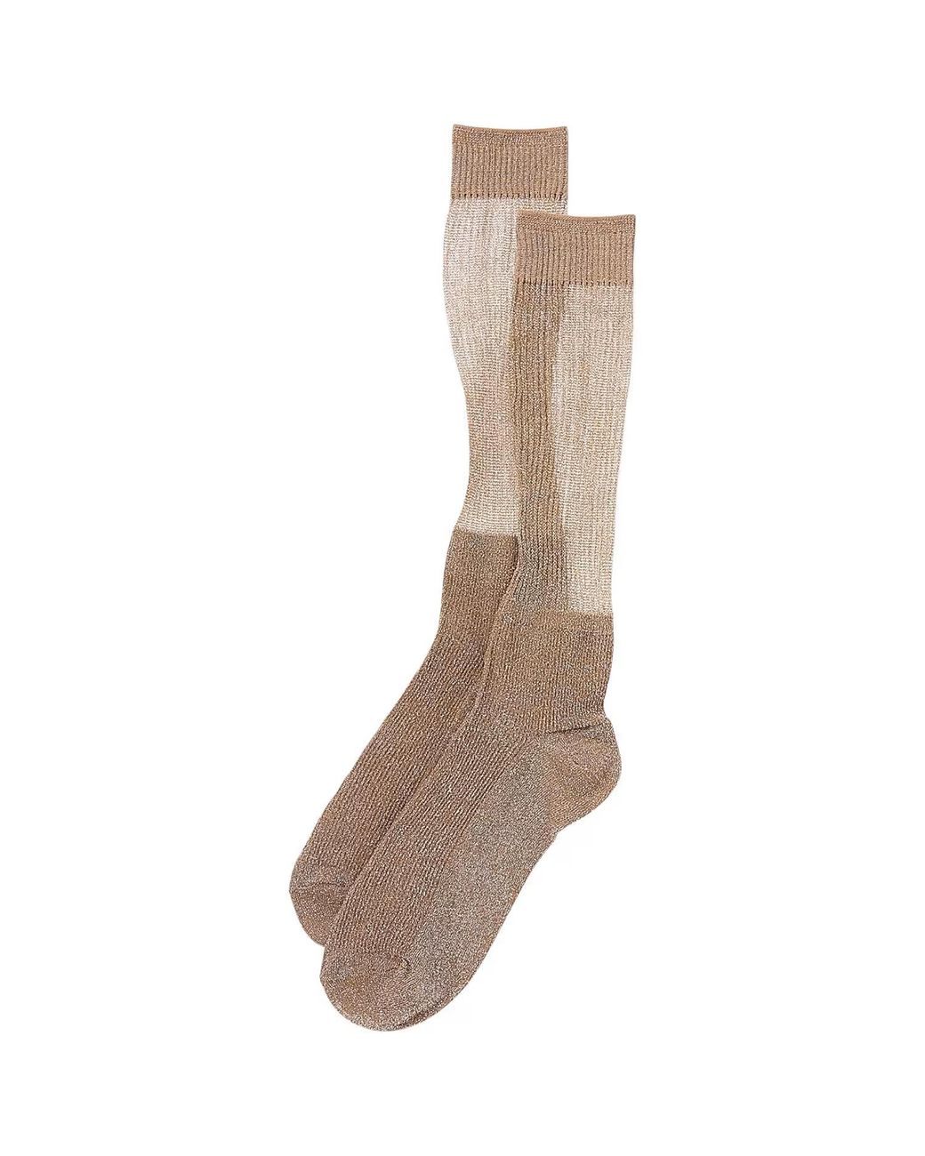 HIGH HEEL JUNGLE by KATHRYN EISMAN Brown Glitter Dance Socks