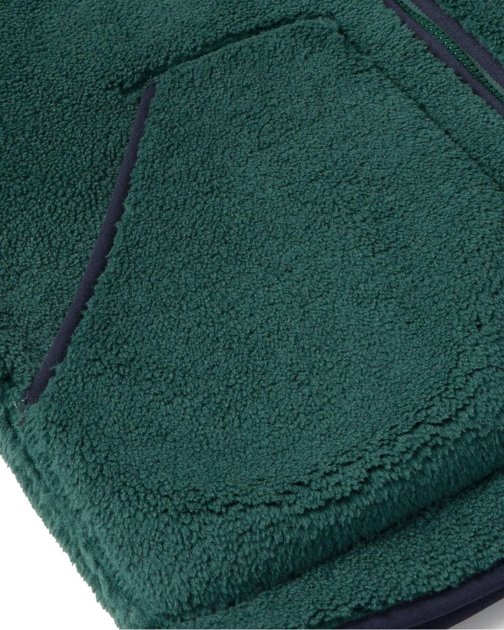 Thinking Mu Green Troy Shearling Vest for men