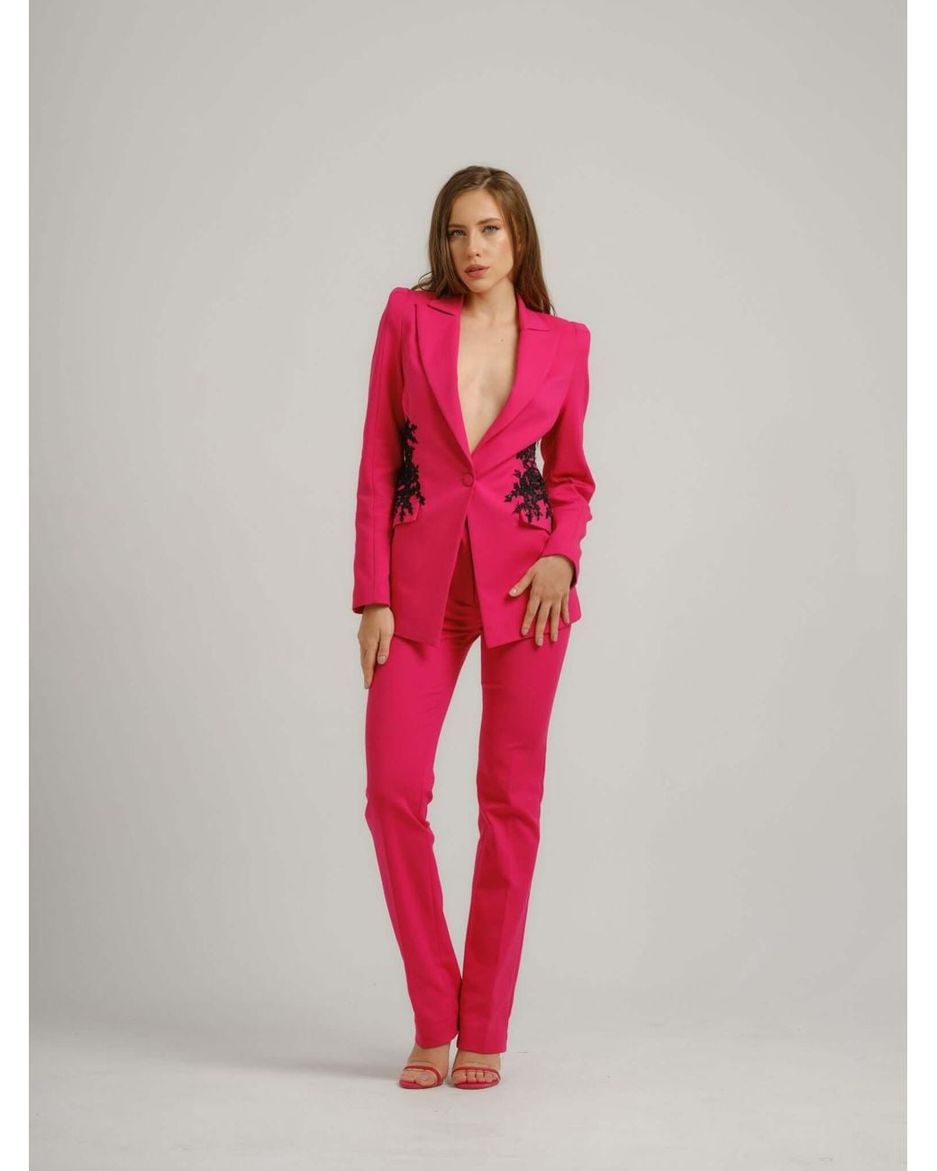 Tia Dorraine Fantasy Tailored Suit With Embroidery