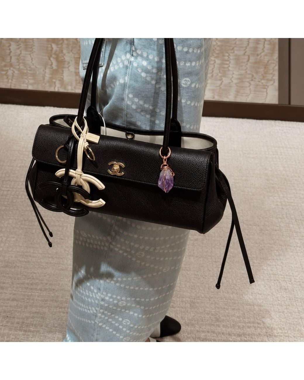 Mineralgems•Studio Purple Amethyst Crystal Bag Charm