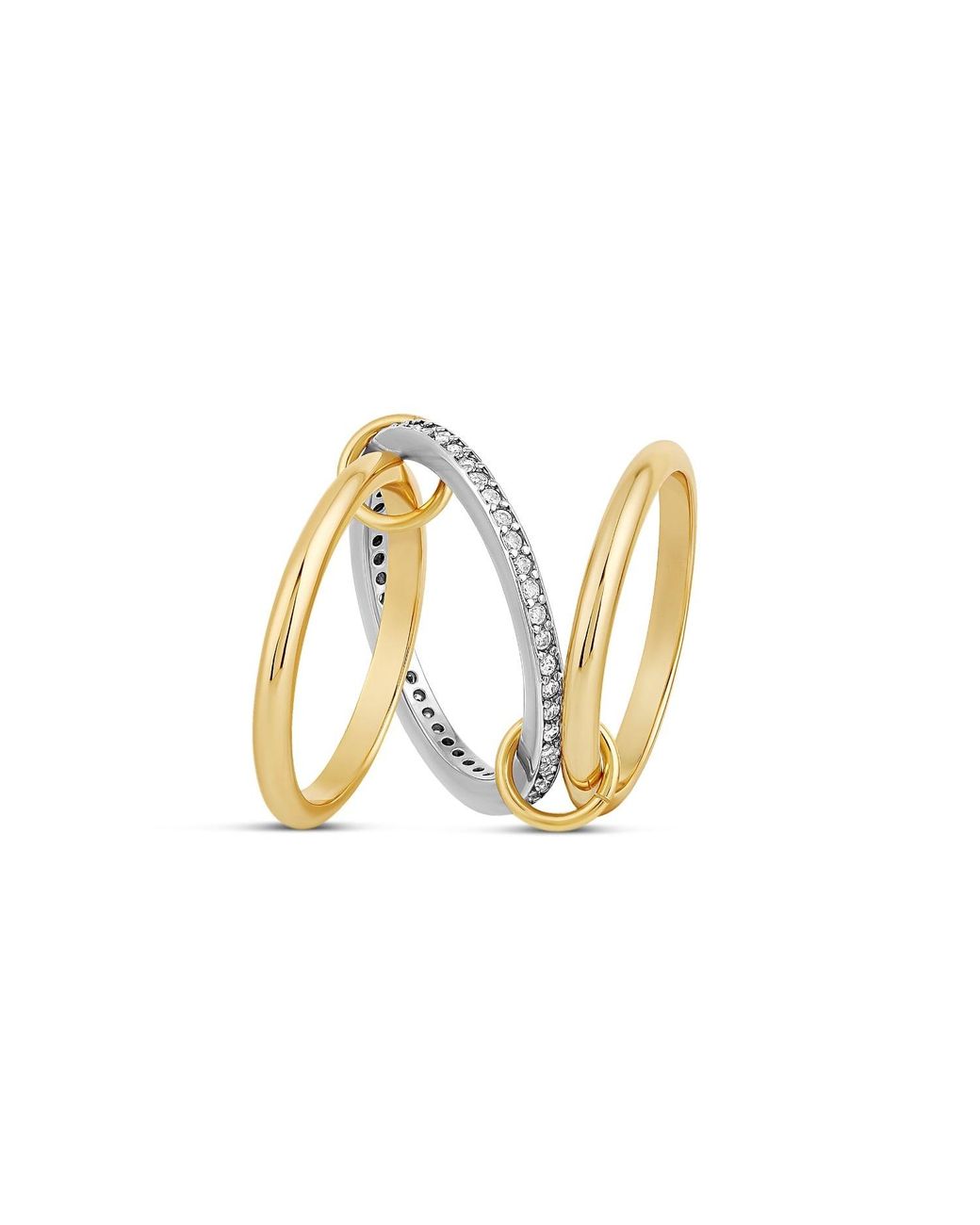 SHYMI Metallic Multi Interlocking Bands