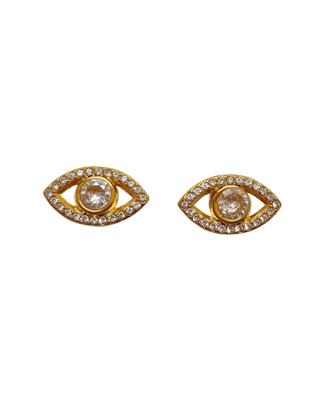 Smilla Brav Metallic Evil Eye Studs