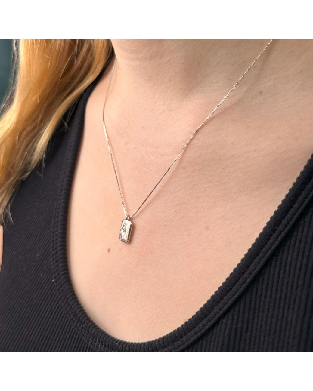 Clemence Wren Metallic Gemstone Token Pendant Necklace