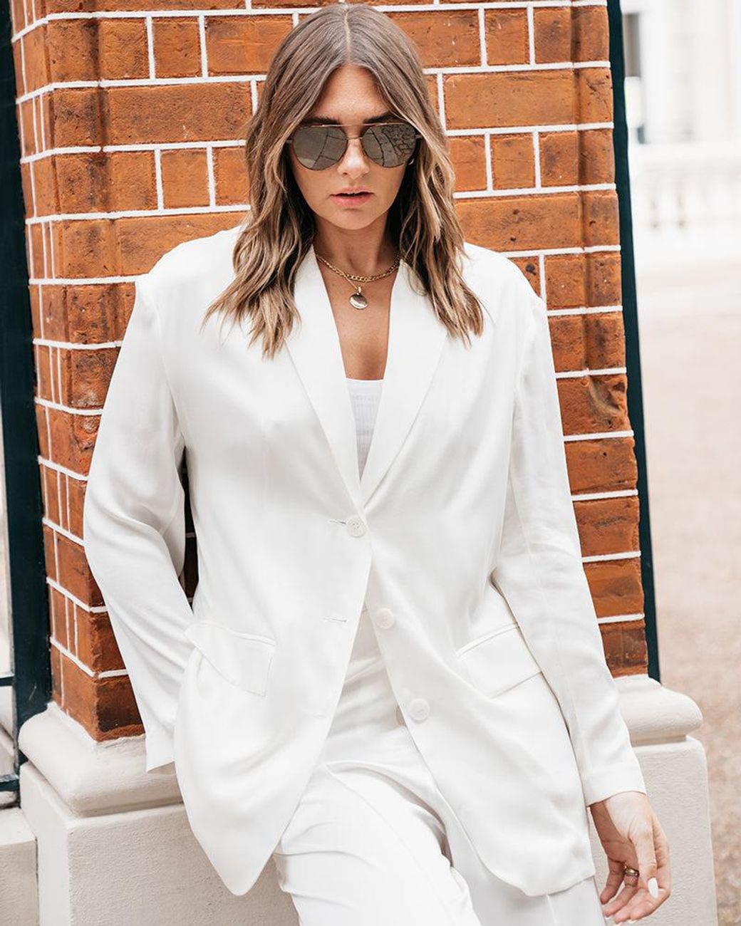The Summer Edit Natural Gigi Silk Jacket