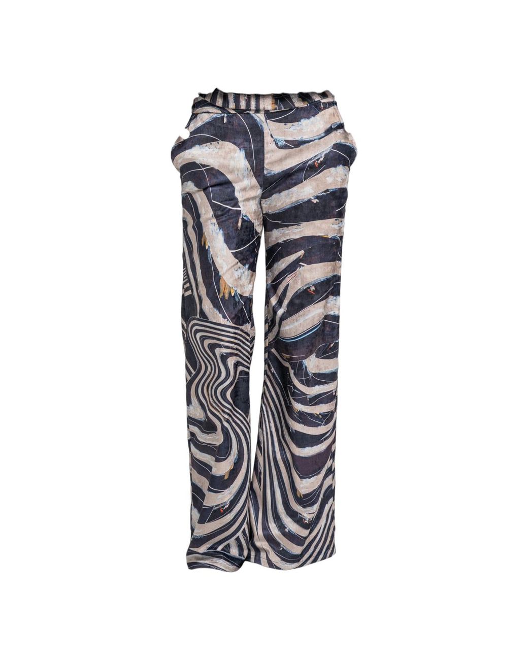 ARTISTA Blue Thia Mid-Rise Pants
