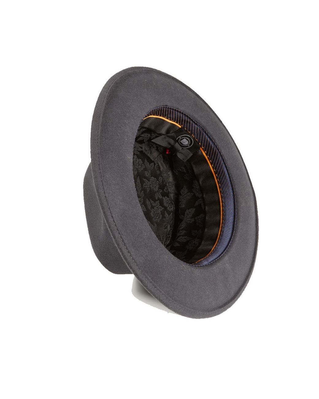 Dasmarca Hats Black Pablo Slate Dark Felt Wide Brim Wool Felt Fedora Hat