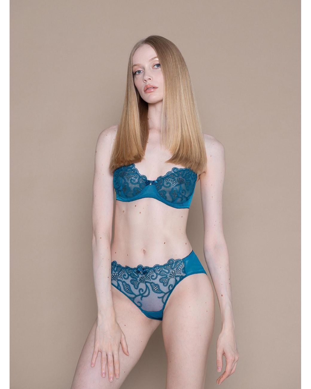BonBon Lingerie Blue Nixie Full Brief