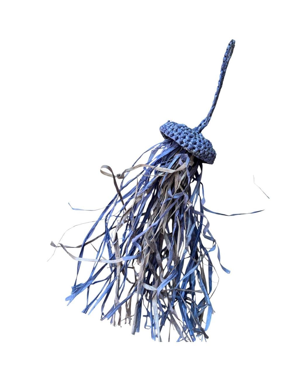 Zanatany Concepts Blue Jellyfish- Raffia Keyring