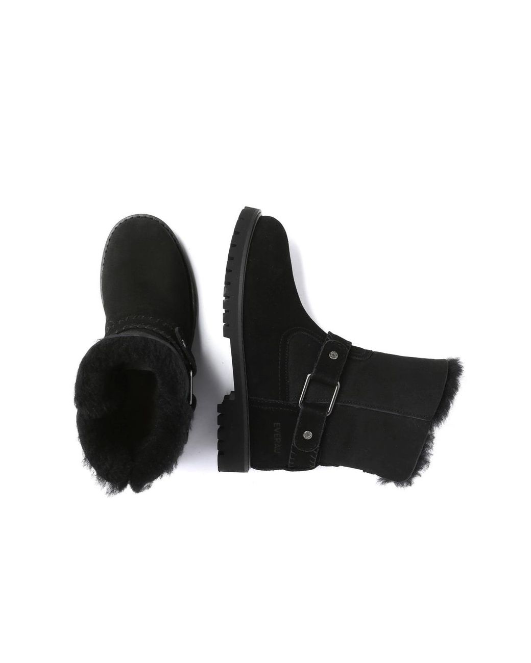EverAu Australia Black Pheasant Mid Calf Fashion Boots
