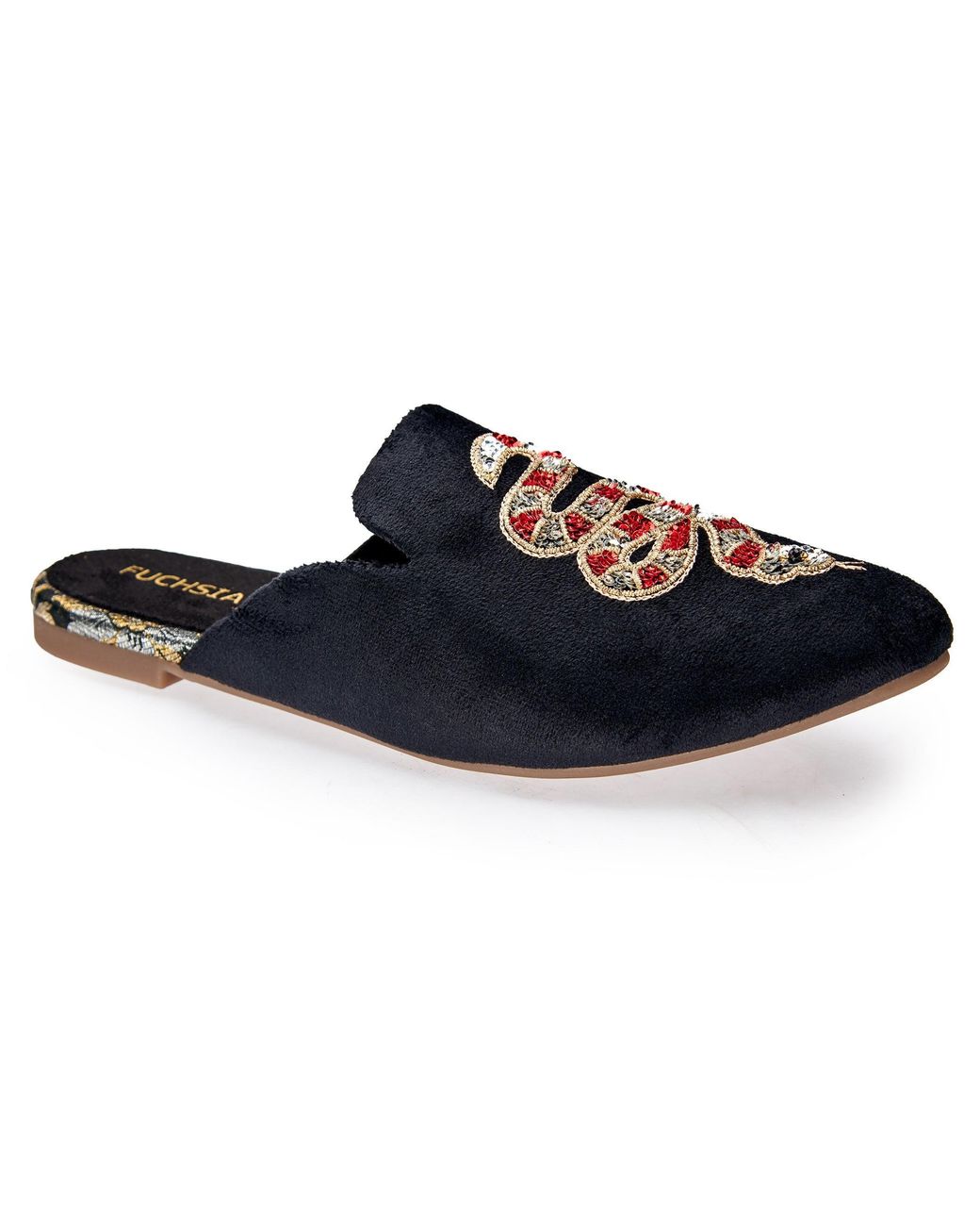 Fuchsia Shoes Blue Serpent