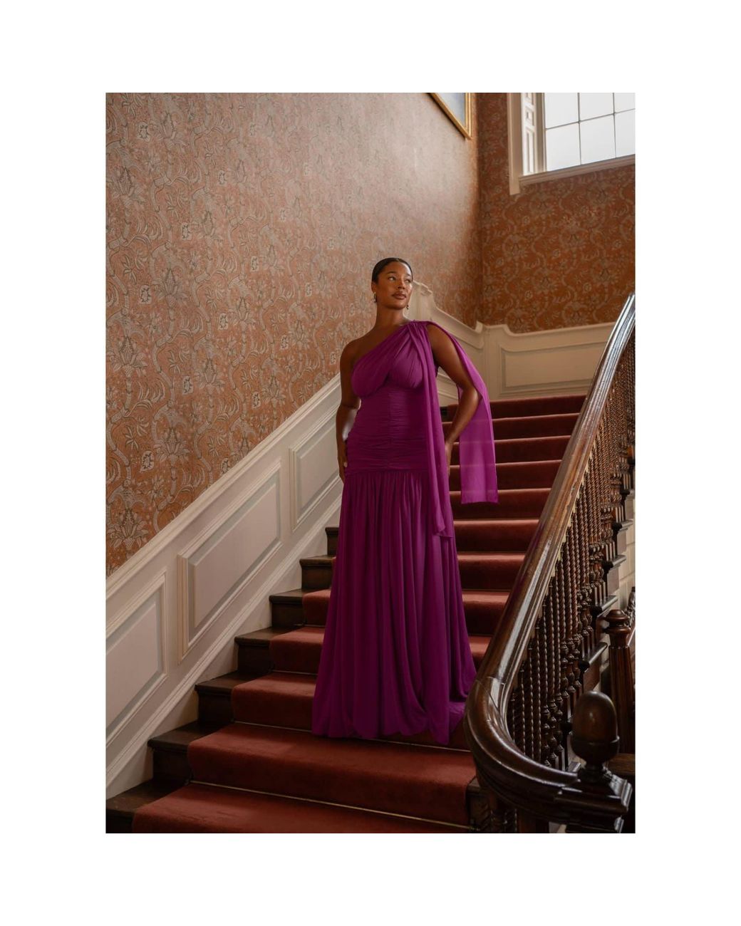 Lamide Sadipe Red Seraphina Coral Dress
