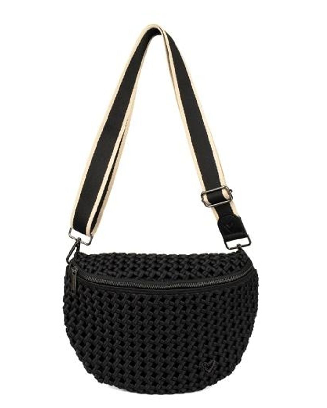 Prenelove Metallic New: Lambton Woven Hand Knotted Crossbody Bag