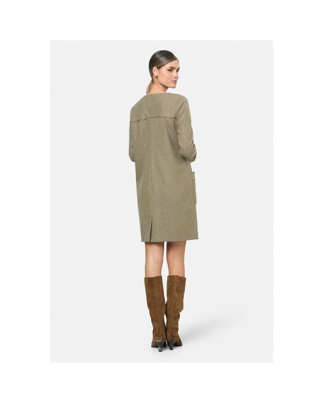 Helen Mcalinden Green Cilla Soft Umber Dress