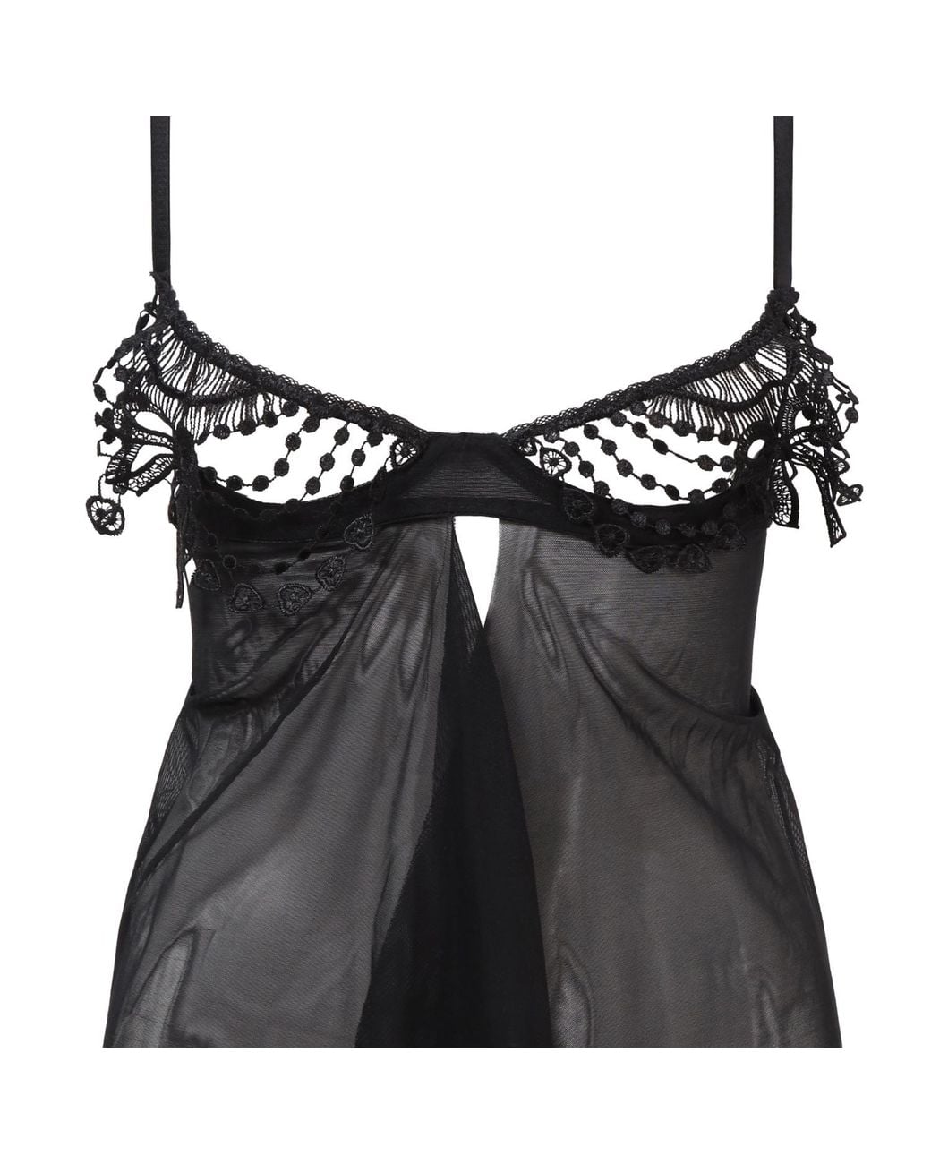Belle -et-BonBon Black Bisoux Bra Babydoll Add Matching Knickers To Make A Beautiful