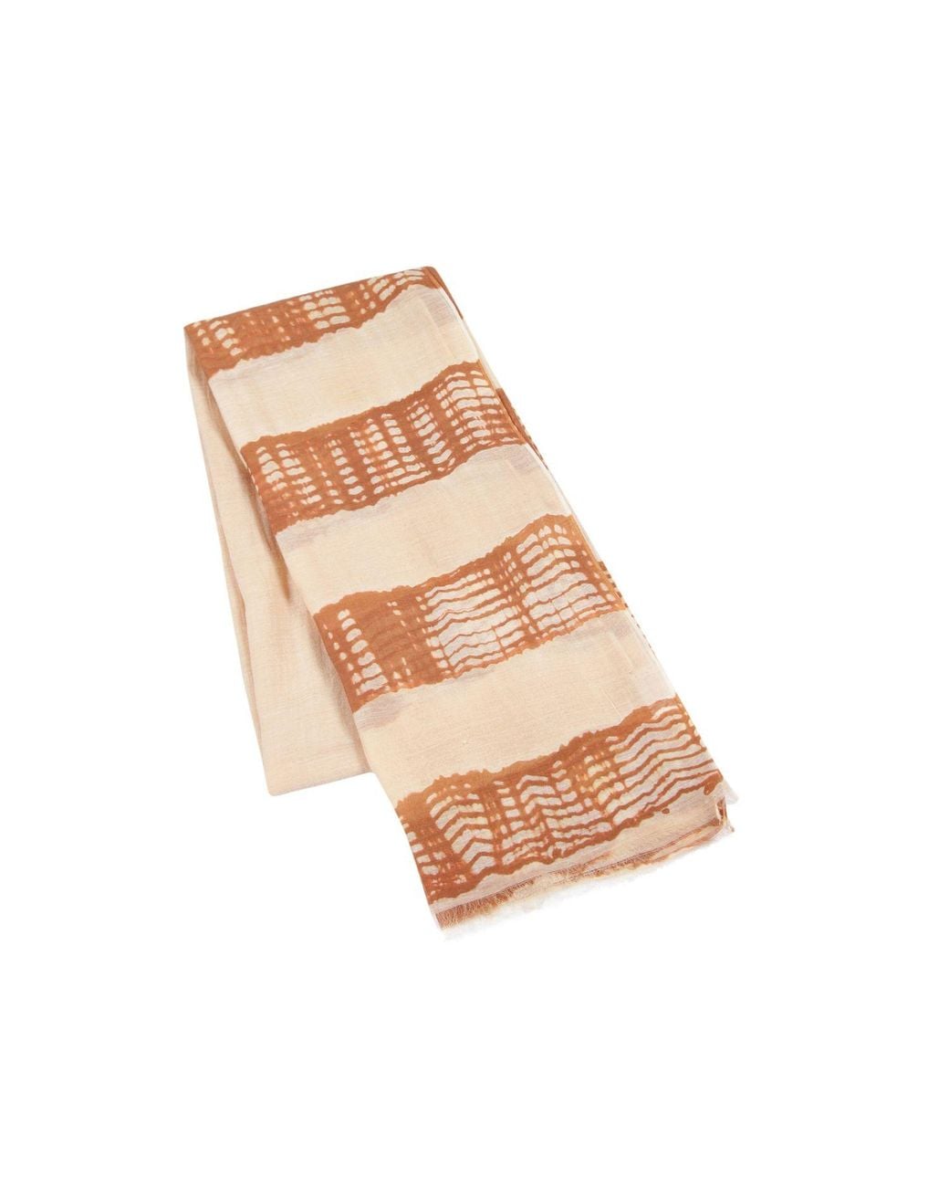 Heritagemoda Brown Neutrals Handwoven Silk Cotton Scarf