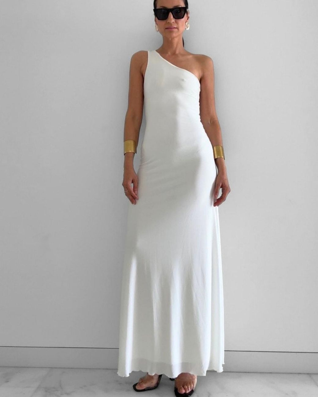 Alia Studio White Séduction Maxi Dress