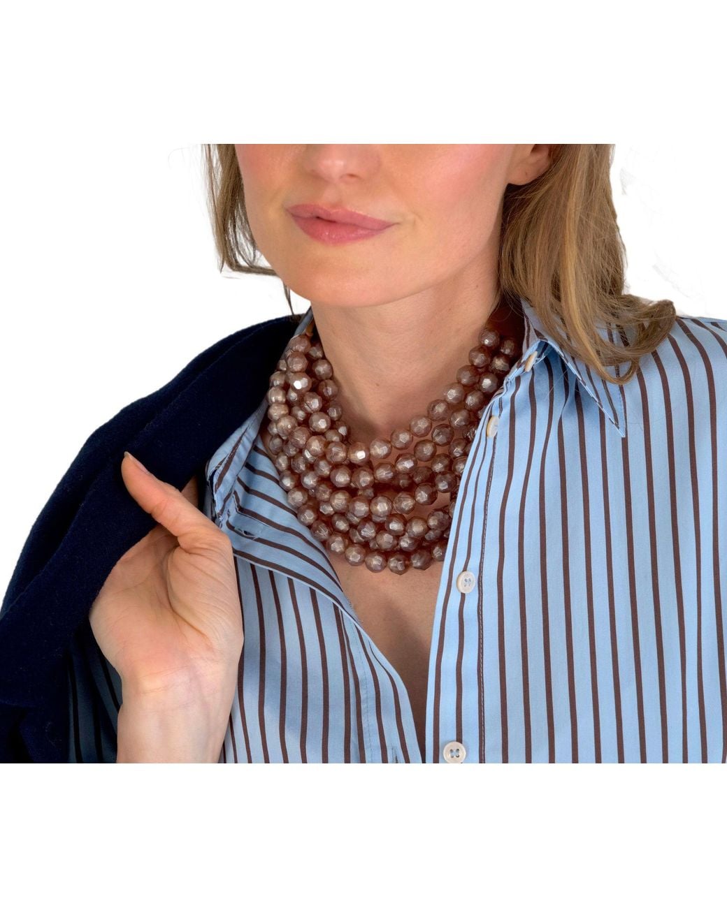 Fairchild Baldwin Brown Neutrals Bella Greige Necklace