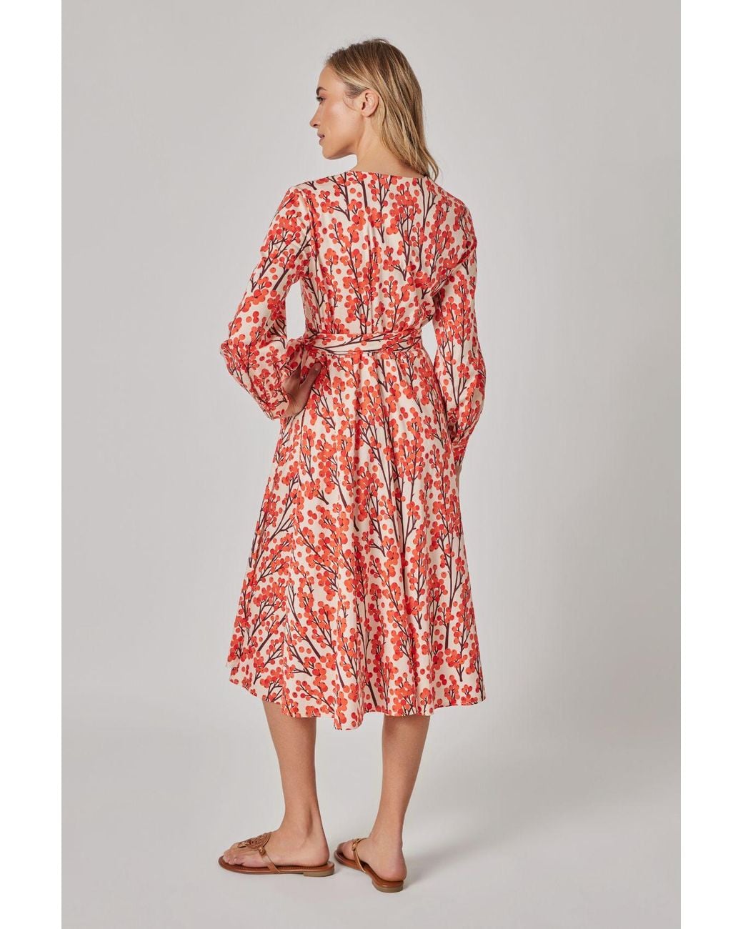 Marianna Déri Red Sea Buckthorn Wrap Dress
