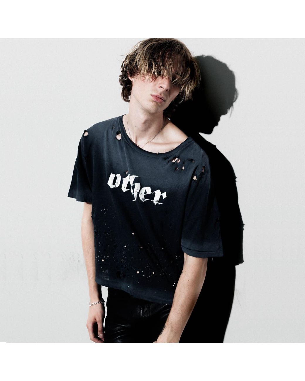 Other Uk Black Other Print Studio Decay T-Shirt for men