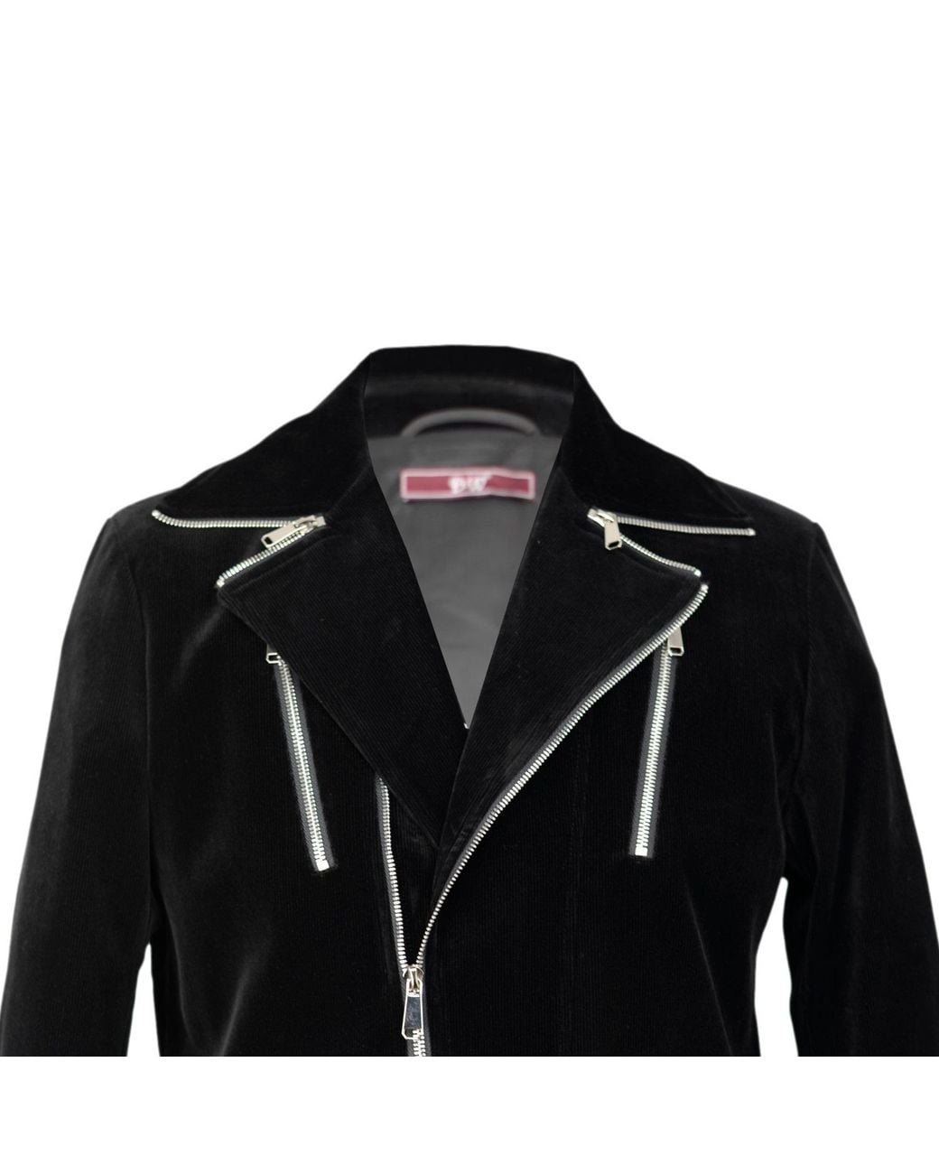 DAVID WEJ Black Washington Corduroy Biker Set for men