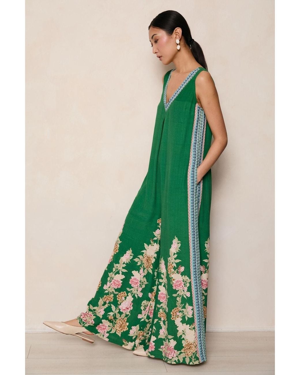 Raishma Green Mabel Jumpsuit