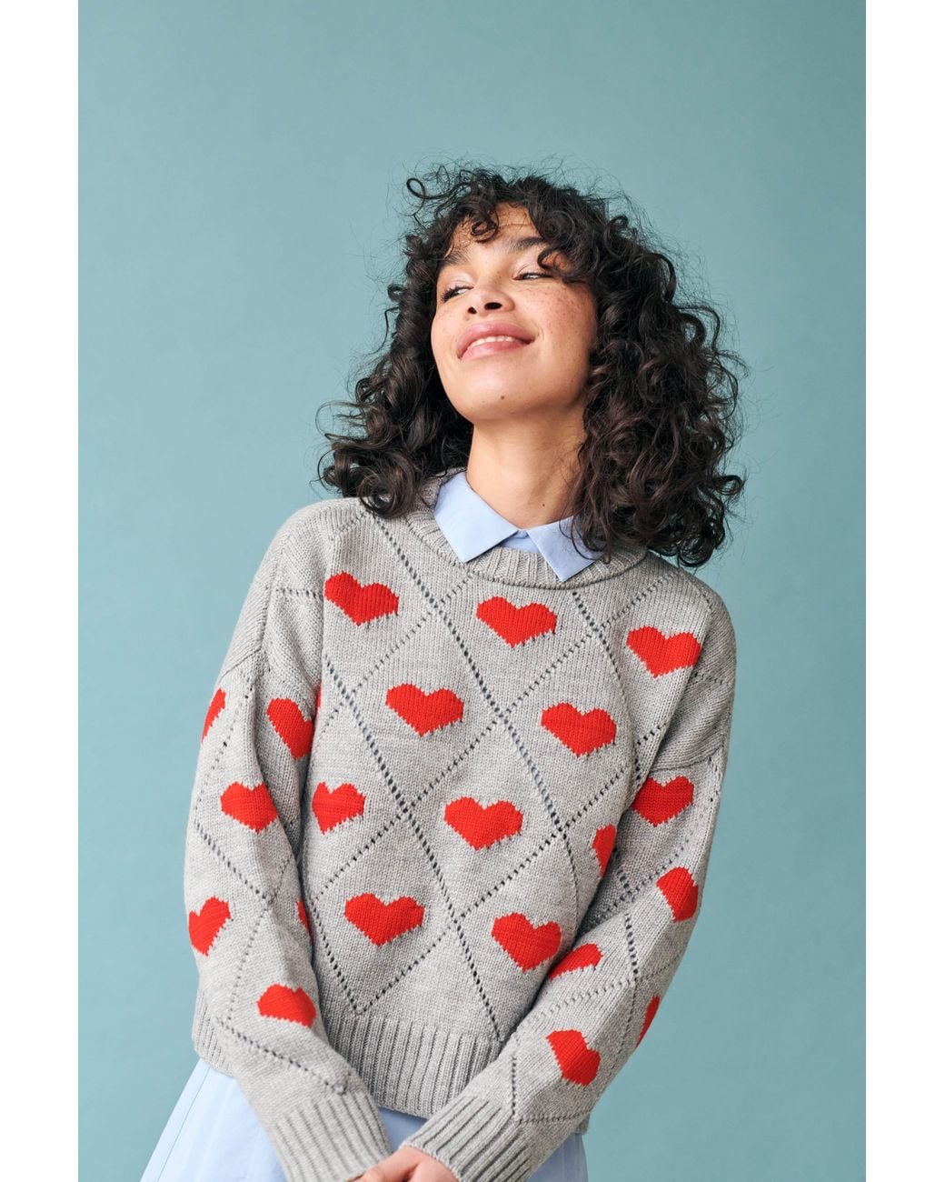 Gigi Knitwear Red Love Sweater