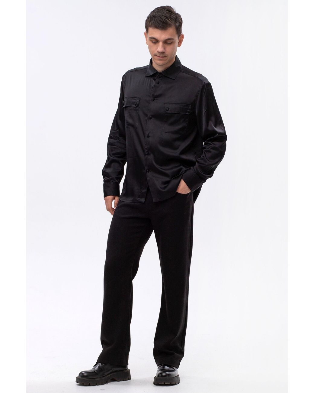 Maison Bogomil Black Regular Fit Shirt for men