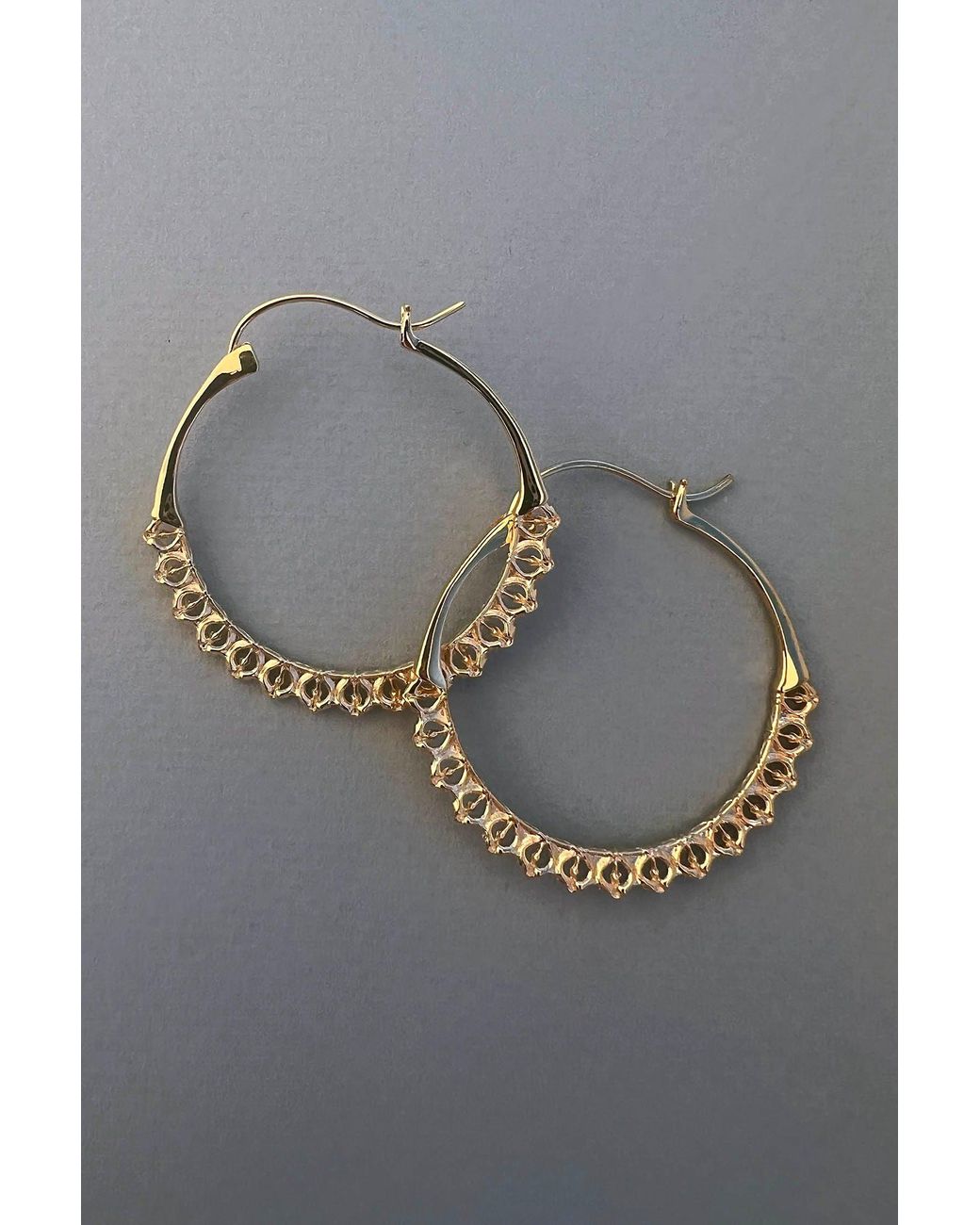 Astor & Orion Metallic Calla Lightweight Hoops Small