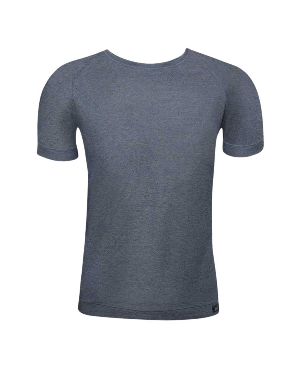 Zd - Zero Defects Blue Round Neck T-Shirt for men