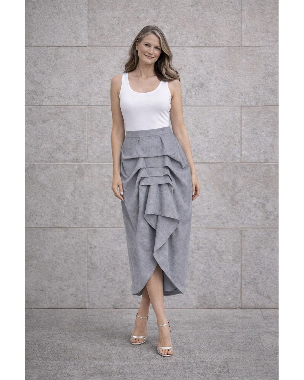 Lumina Eligma Gray The Vanguard Skirt