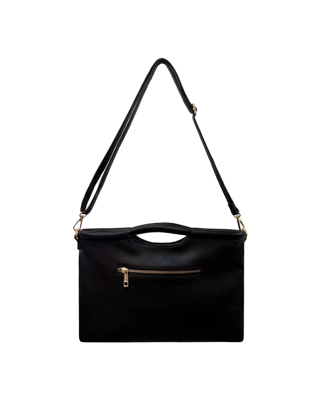 Lilly Loves Black This Is A Sign Vegan Leather Clutch