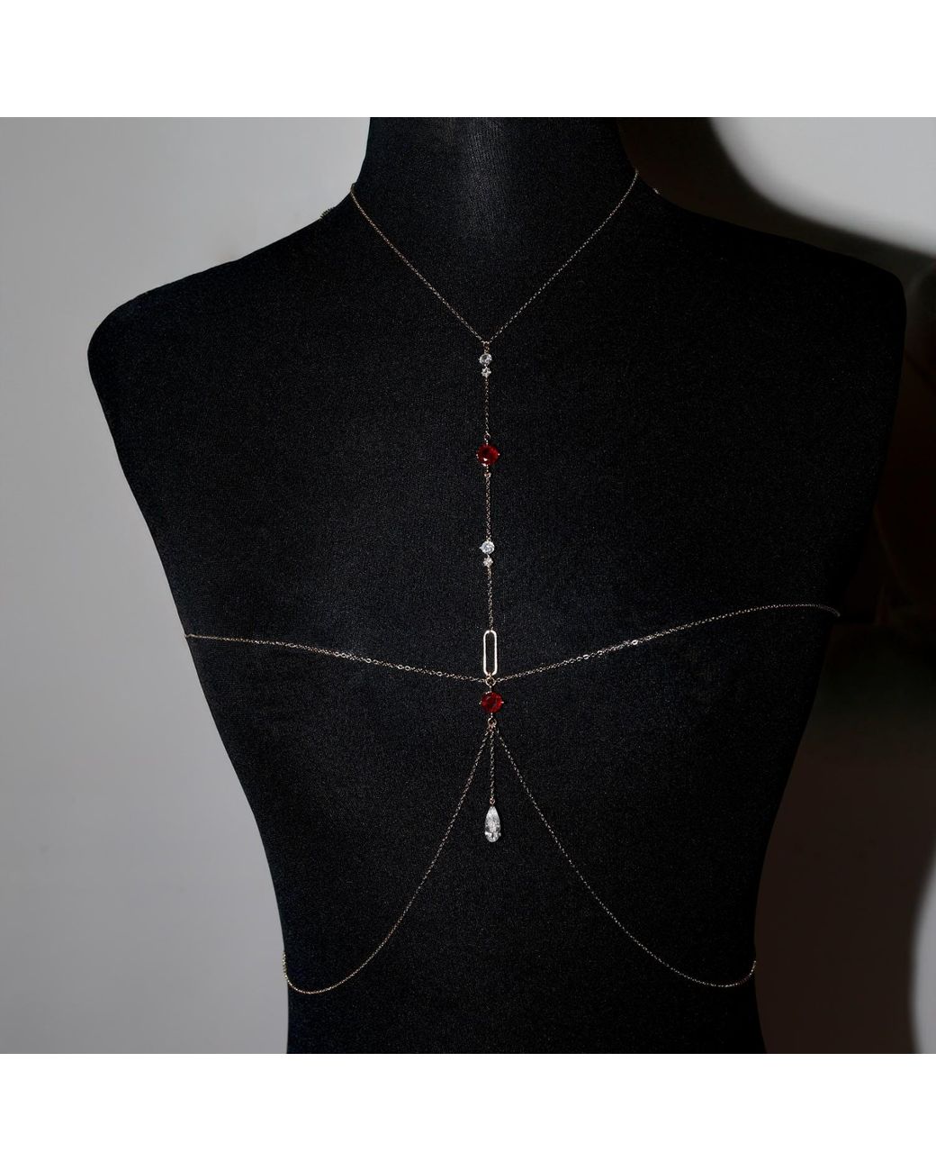 Studio Baloge Metallic Lumina T-Line Body Chain