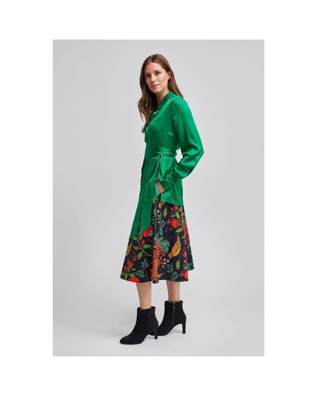 Marianna Déri Multicolor Evening Midi Skirt