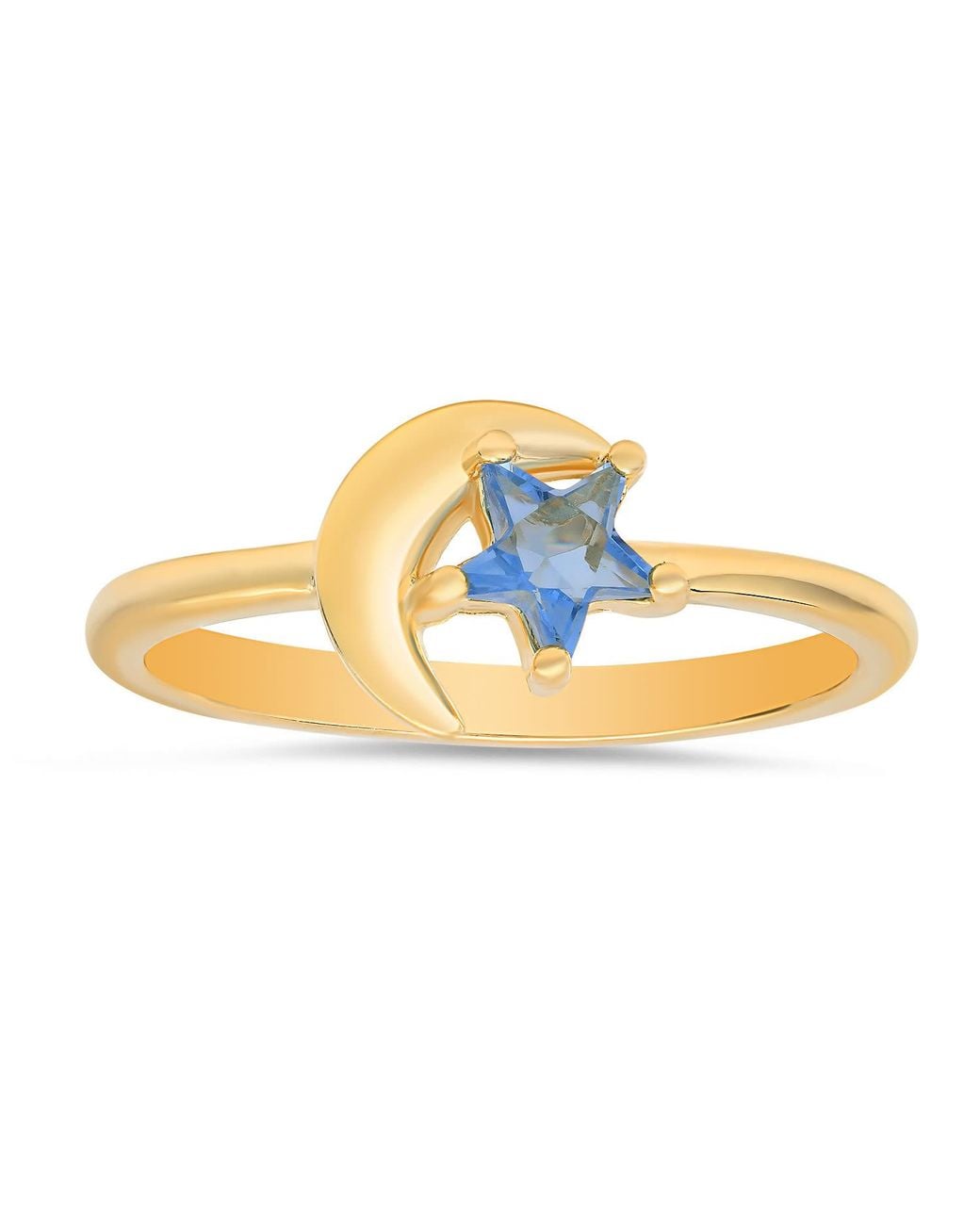 Kylie Harper Metallic Celestial Star & Moon Ring