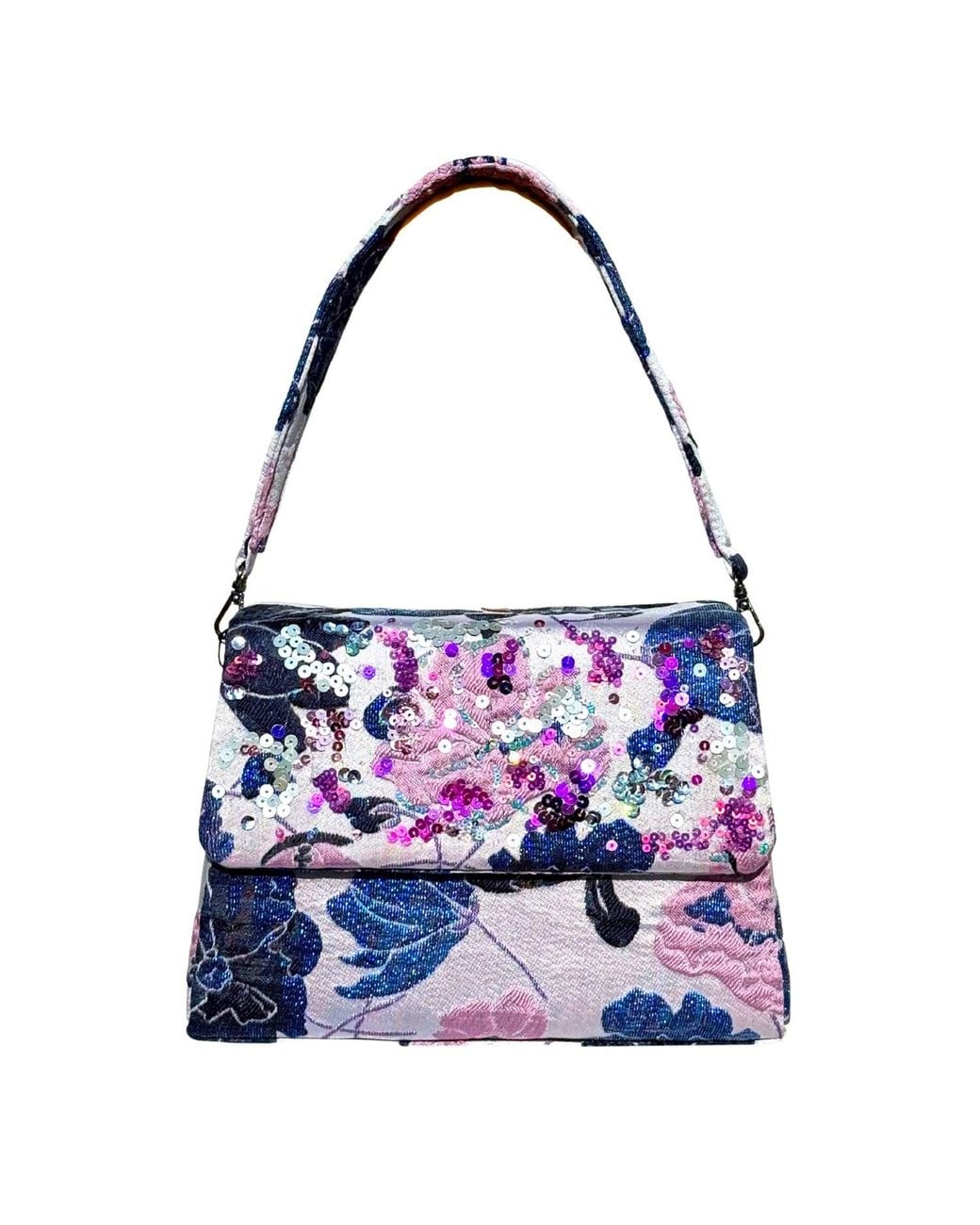 Simitri Purple Midnight Wisteria Trapezee Bag