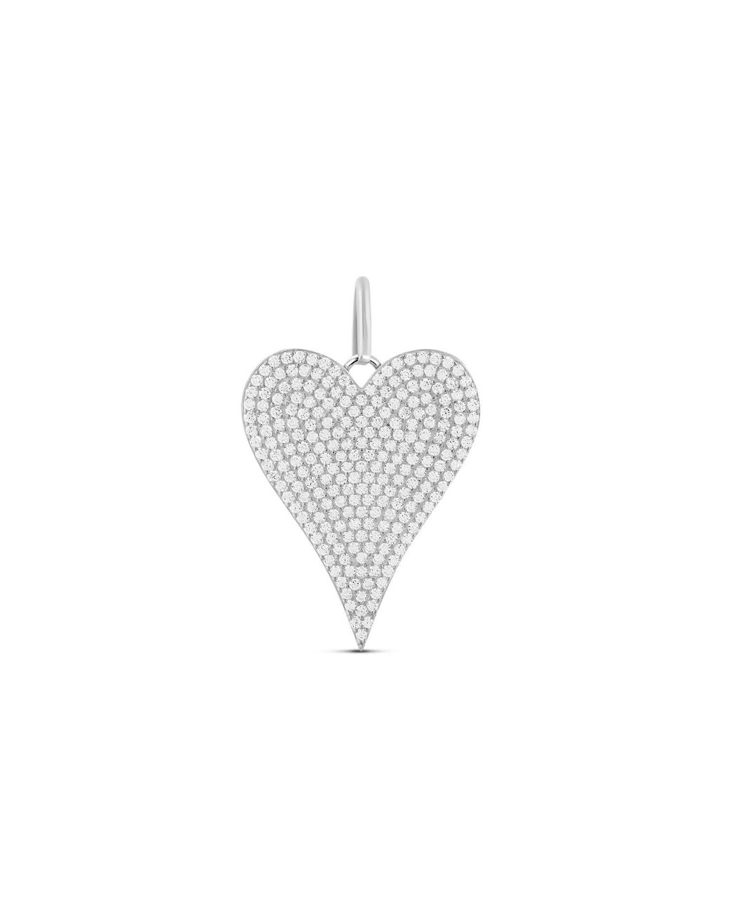 SHYMI White Pave Heart Charms