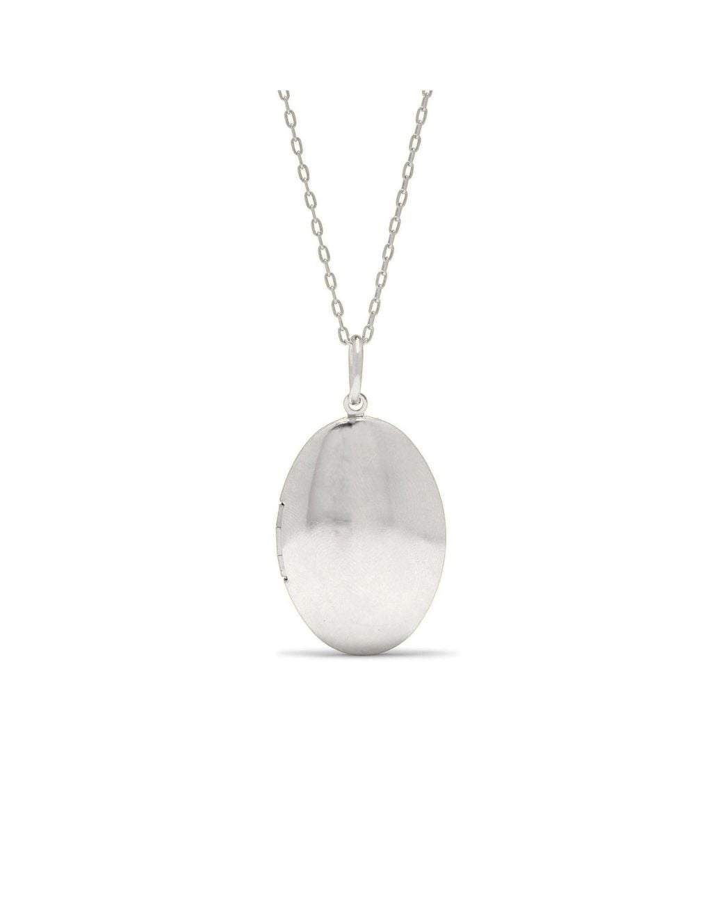 Jaredjamin White Smooth Necklace Pendant Locket