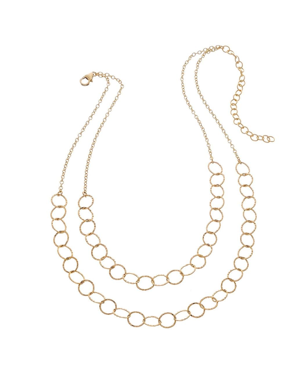 Heather Hawkins Jewelry Metallic Open Link Draped Choker Necklace